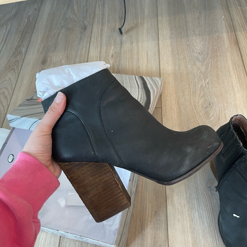 Jeffery Campbell Oriley Black Heeled boots